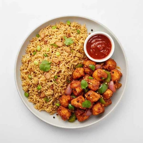 Tangara Style Chilli Chicken With Butter Garlic Fried Rice